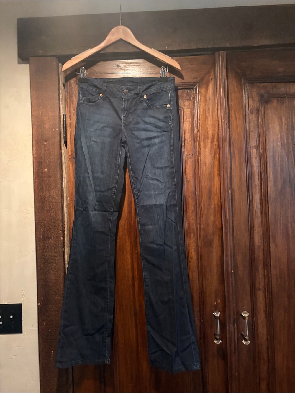 Genetic Denim Dark Blue Flare Jeans 26